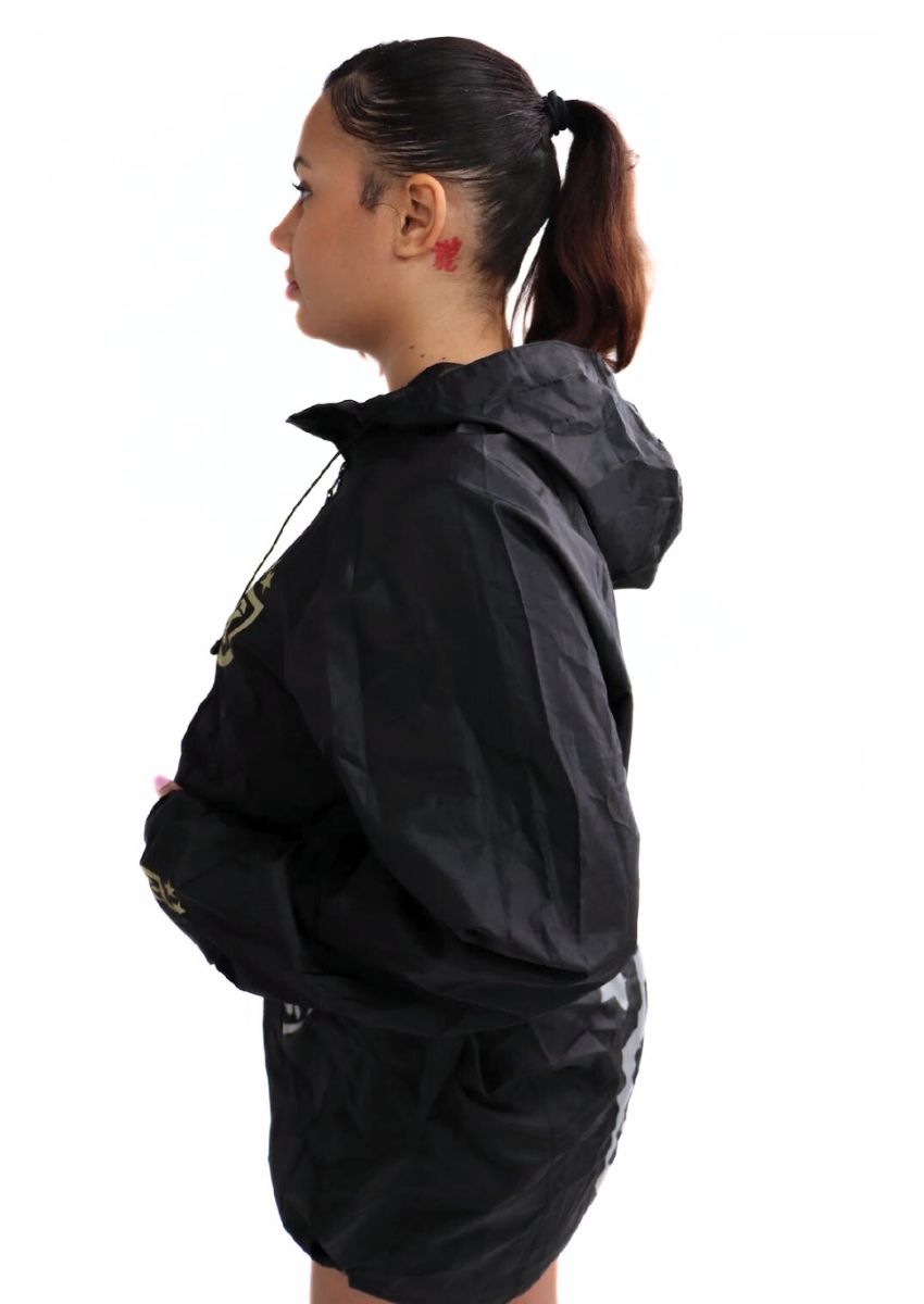 BLACK WINDBREAKER WOMEN'S
