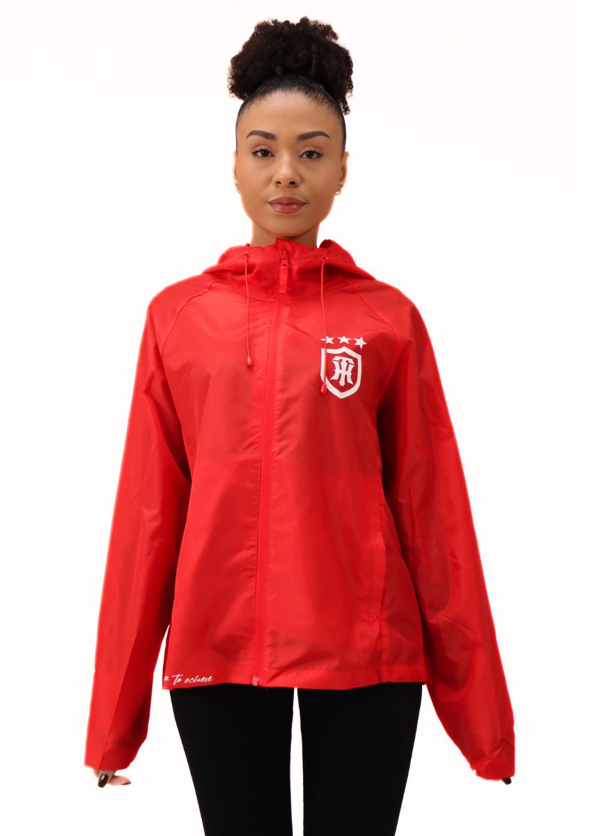 RED WINDBREAKER WOMEN'S